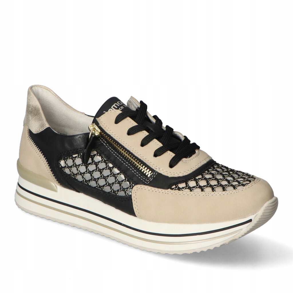 Tenisky Remonte D1329-03 Černé/Béžové 37