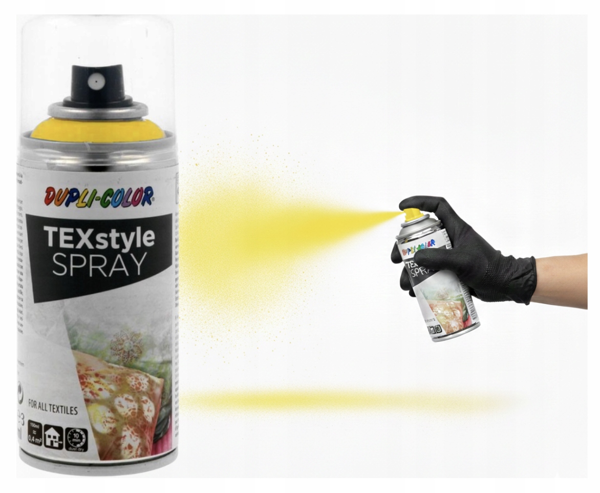 Spray do tkanin, ubrań ŻÓŁTY 150ml DUPLI COLOR (MOTIP)