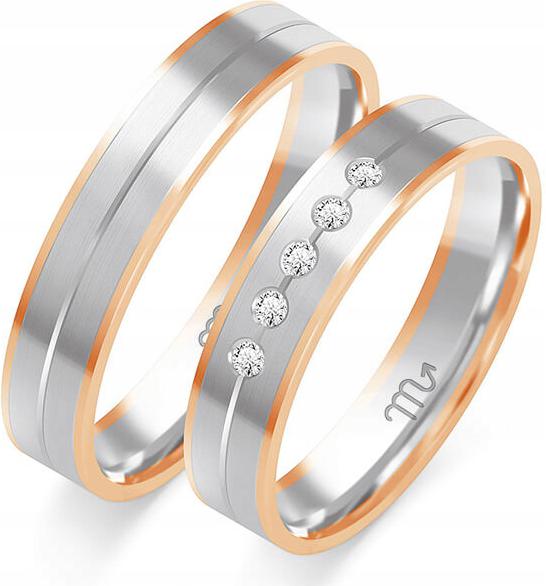 Zlatý snubní prsten gravírovaný 585 r 23 24 25, pár prstenů gravírování 14k