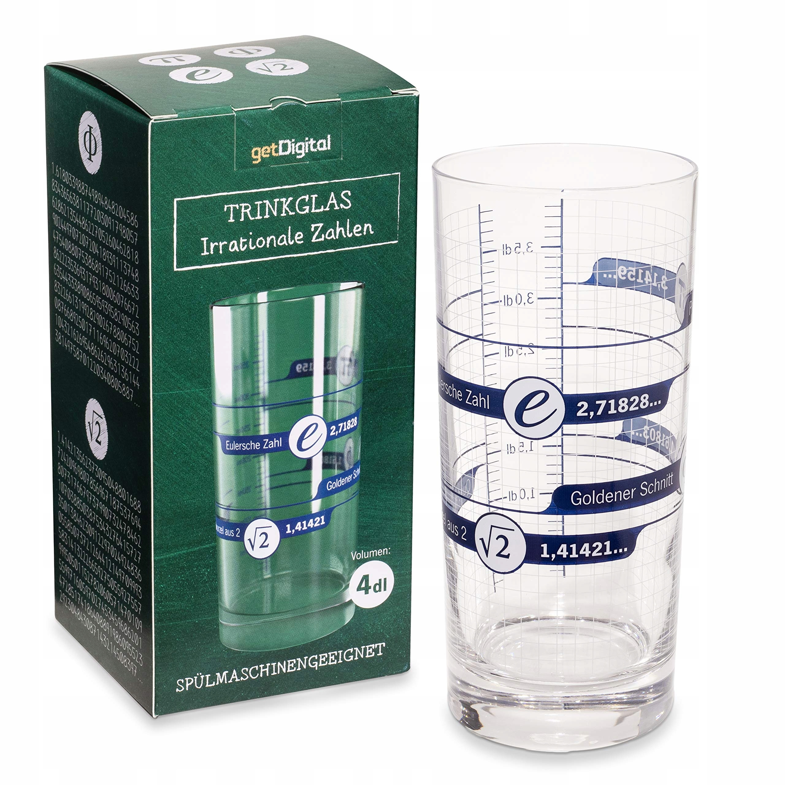 Sklenice pro matematické nerdy 400 ml s dezinfekčním dělením
