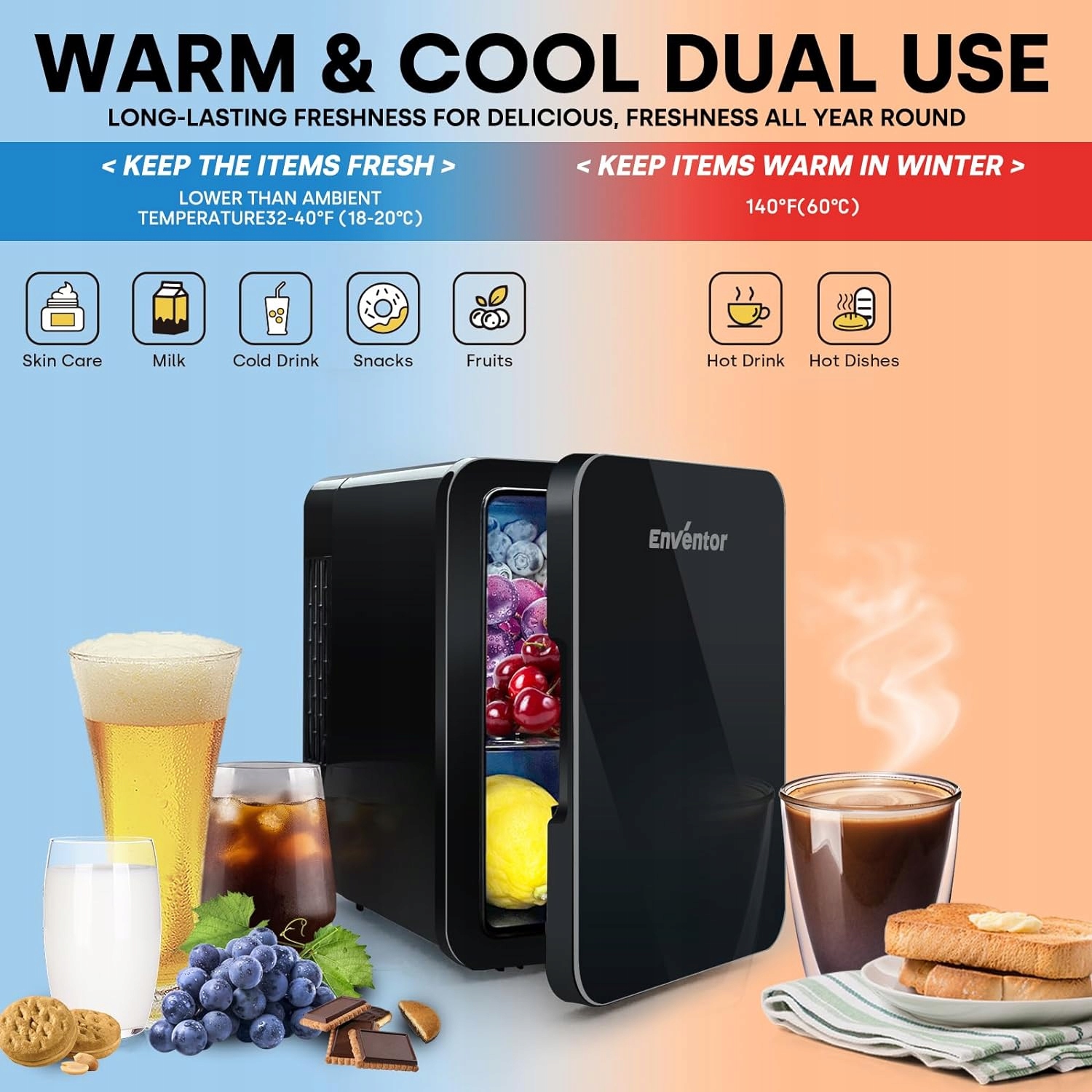 LODÓWKA TURYSTYCZNA PRZENOŚNA KOMPAKTOWA CHŁODZENIE PODGRZEWANIE WYDAJNA Zasilanie gniazdo zapalniczki samochodowej sieciowe