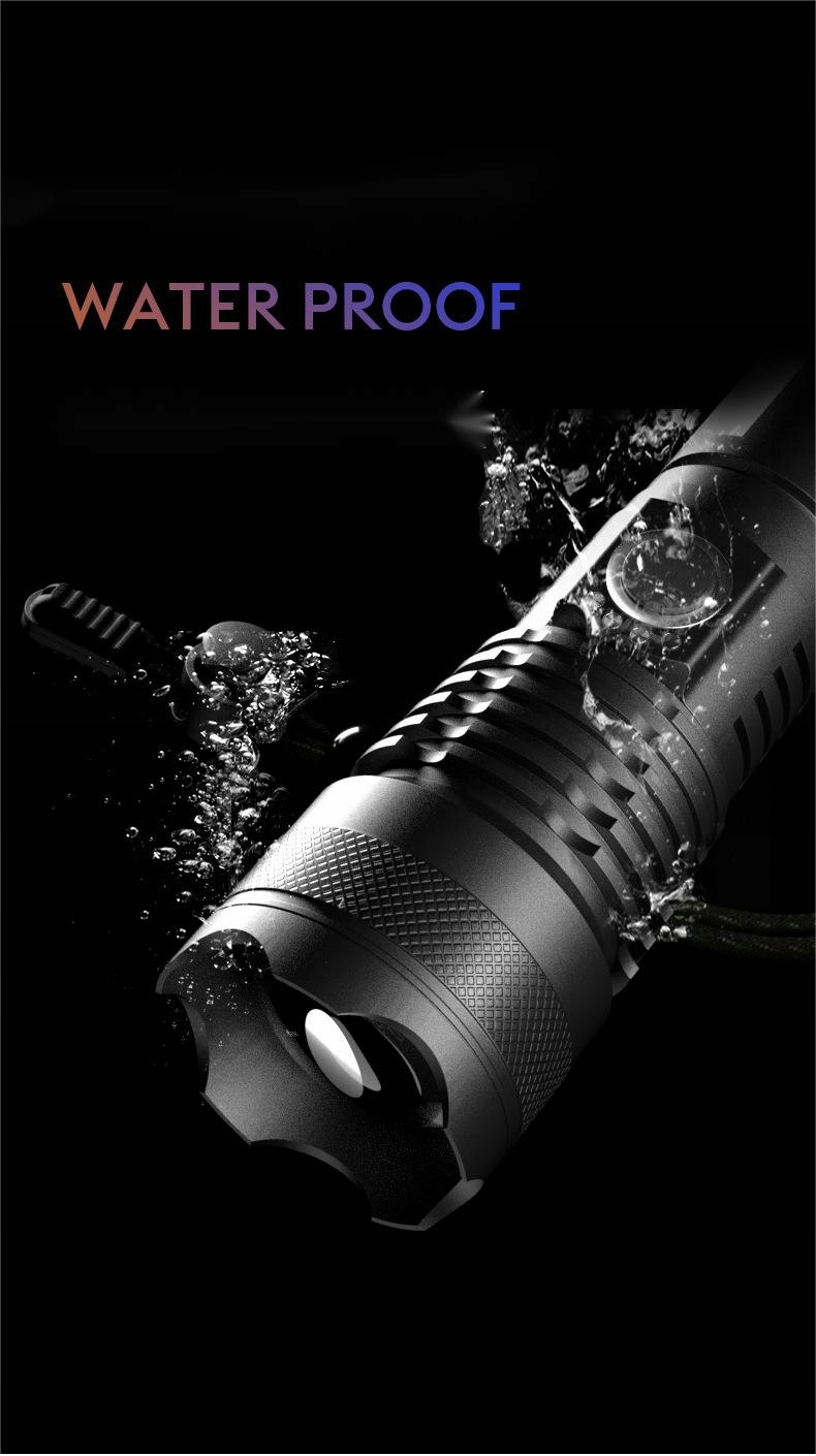 Outdoor Lighting LED Rechargeable Flashlight Marka inny