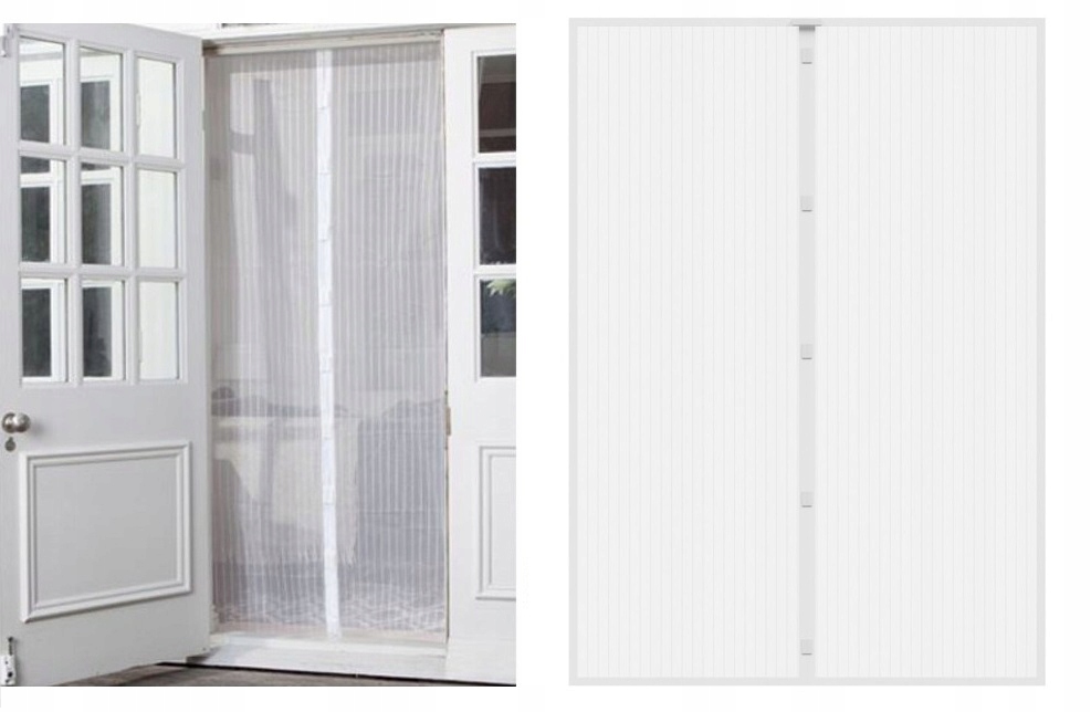 MOSKITIERA MAGNETYCZNA DRZWI 140/150/160 x 210/220 Maks. szerokość 160 cm