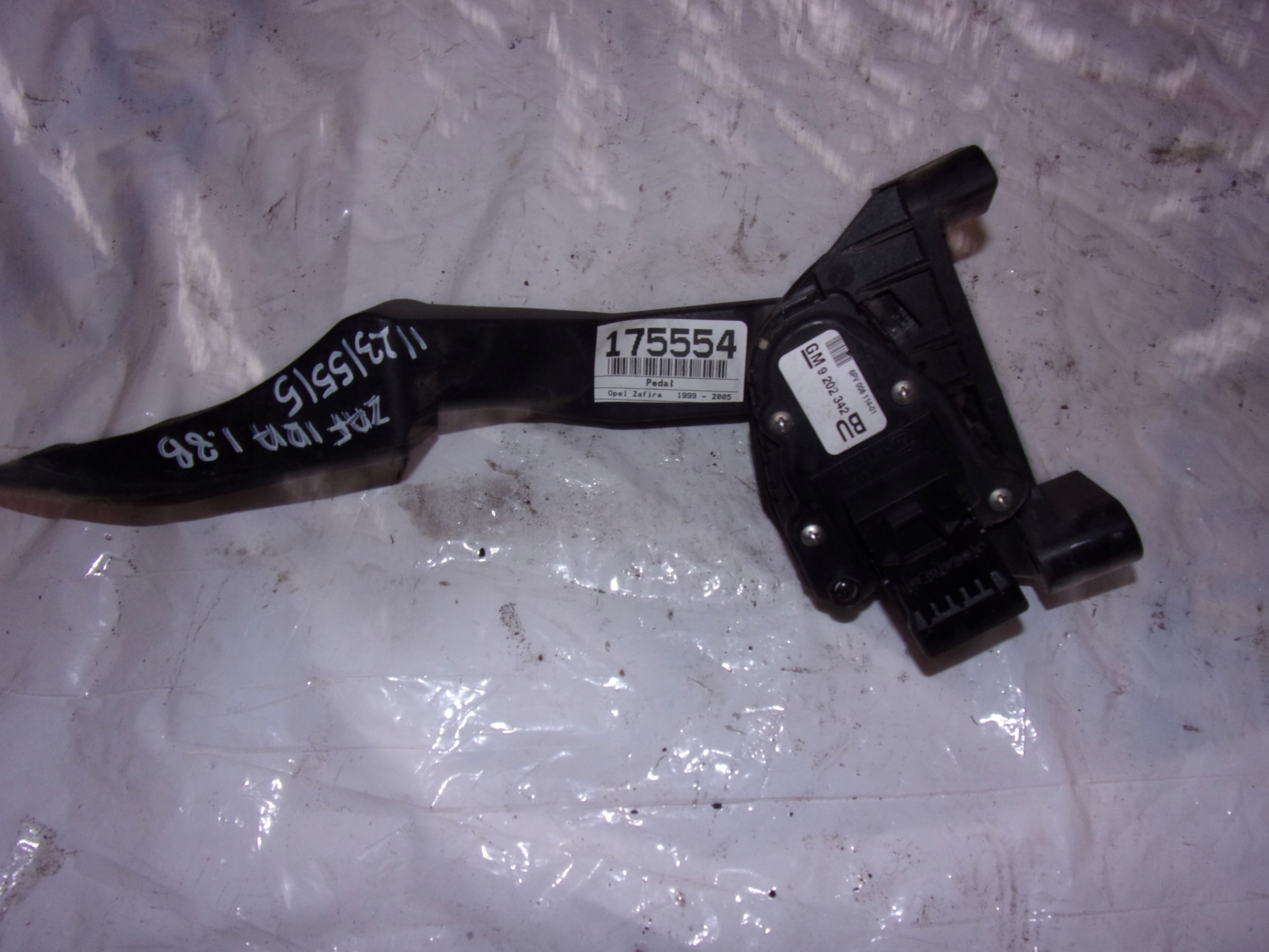 Pedał z potencjometrem Opel Zafira GM 9202342