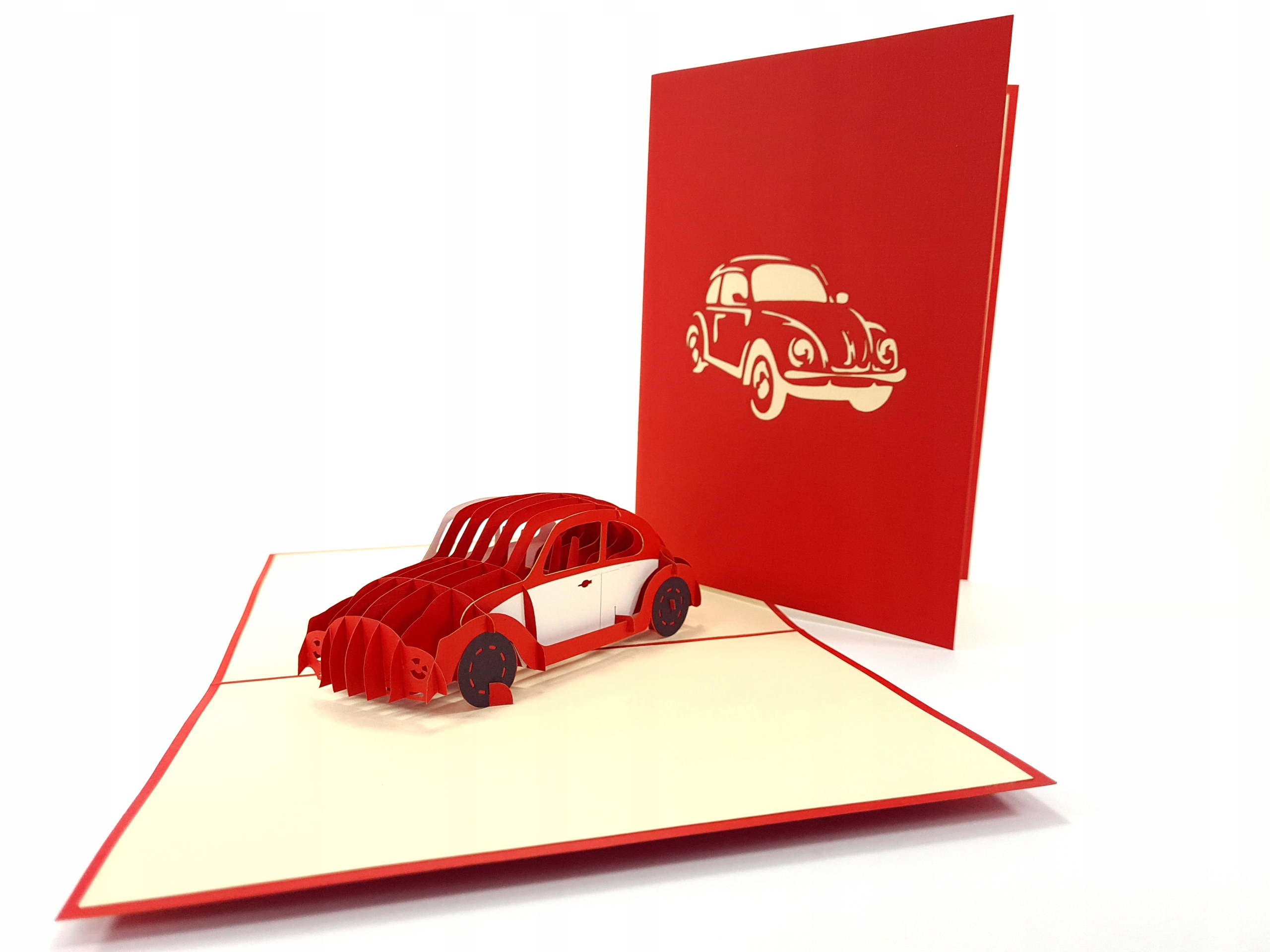 Garbus Auto Autíčko 3D Kartička Motorismus Den otců