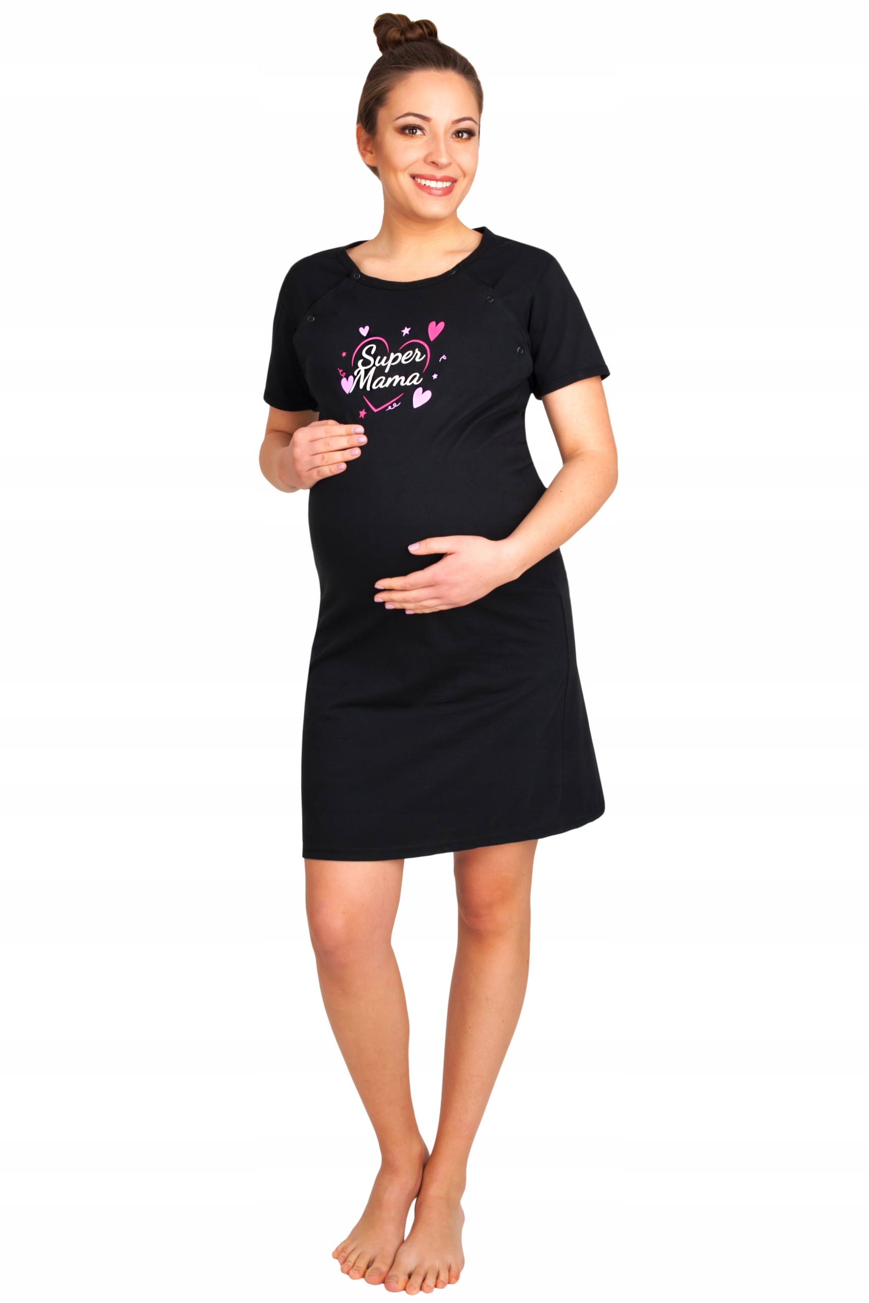 KOSZULA DO KARMIENIA SZLAFROK CIĄŻOWY KOMPLET Marka La Penna