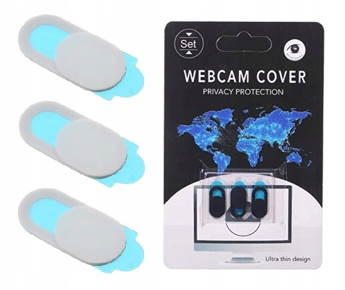 

3x Zaślepka Zasłonka Kamery Kamerki Do Laptopa Bia