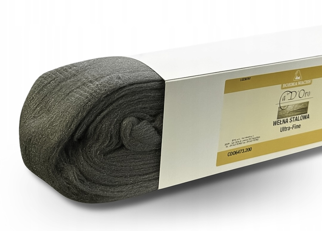 Oceľová Vlna Na Nanášanie Olejového Vosku Typ 000 Fine Borma Wachs 5 Kg