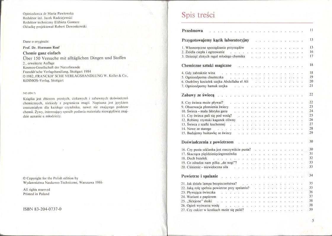 Chemia całkiem prosta - Hermann Raaf Tytuł Chemia całkiem prosta