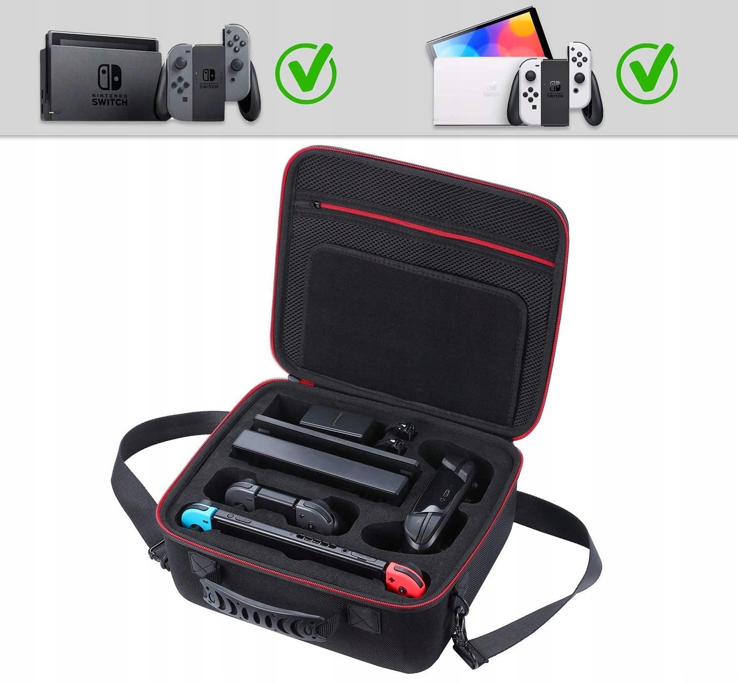 ETUI CASE XXL WZMOCNIONY DO NINTENDO SWITCH OLED - Torba Pokrowiec Stan opakowania oryginalne