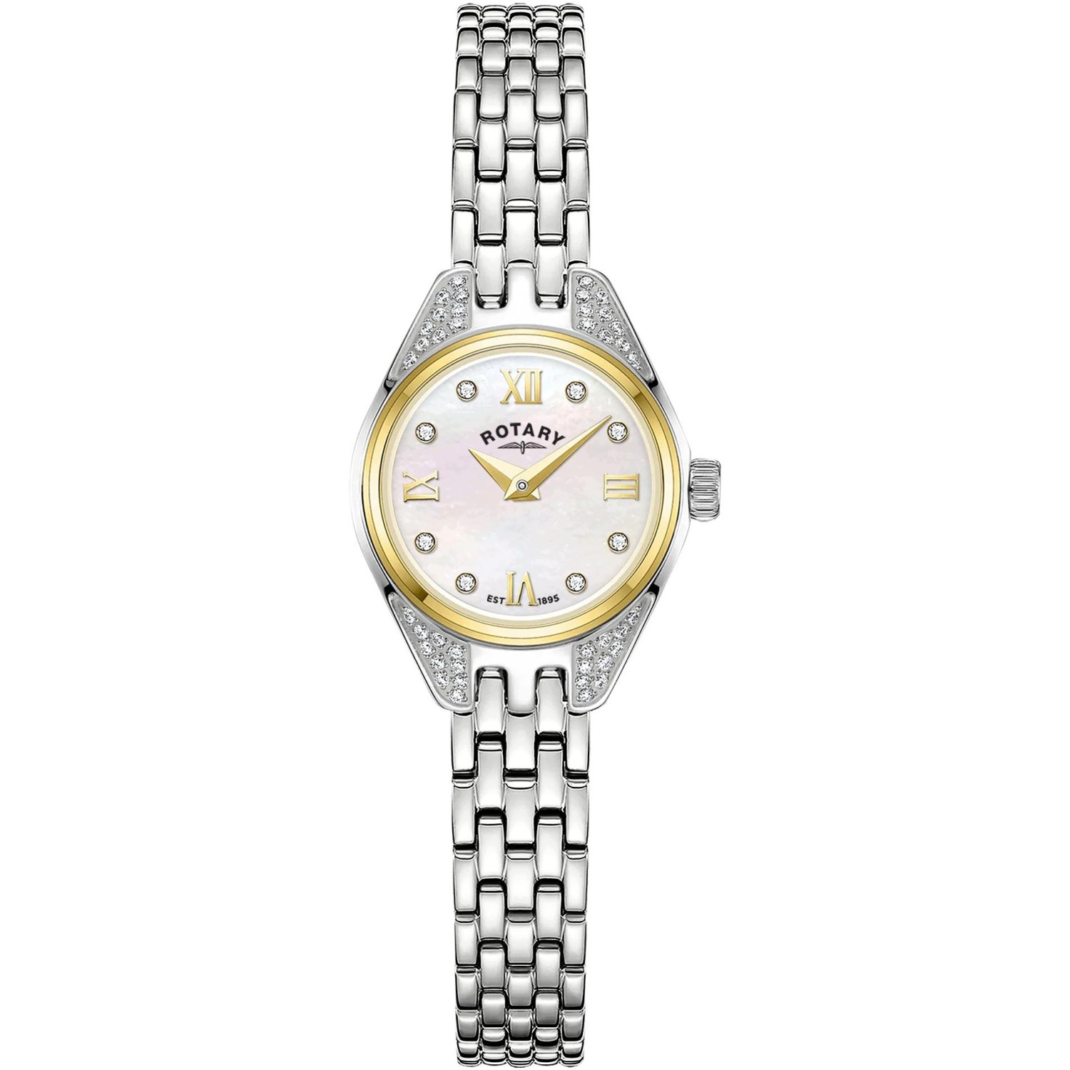 Dámské hodinky Rotary RLB05141/94 Zirkony stříbrné