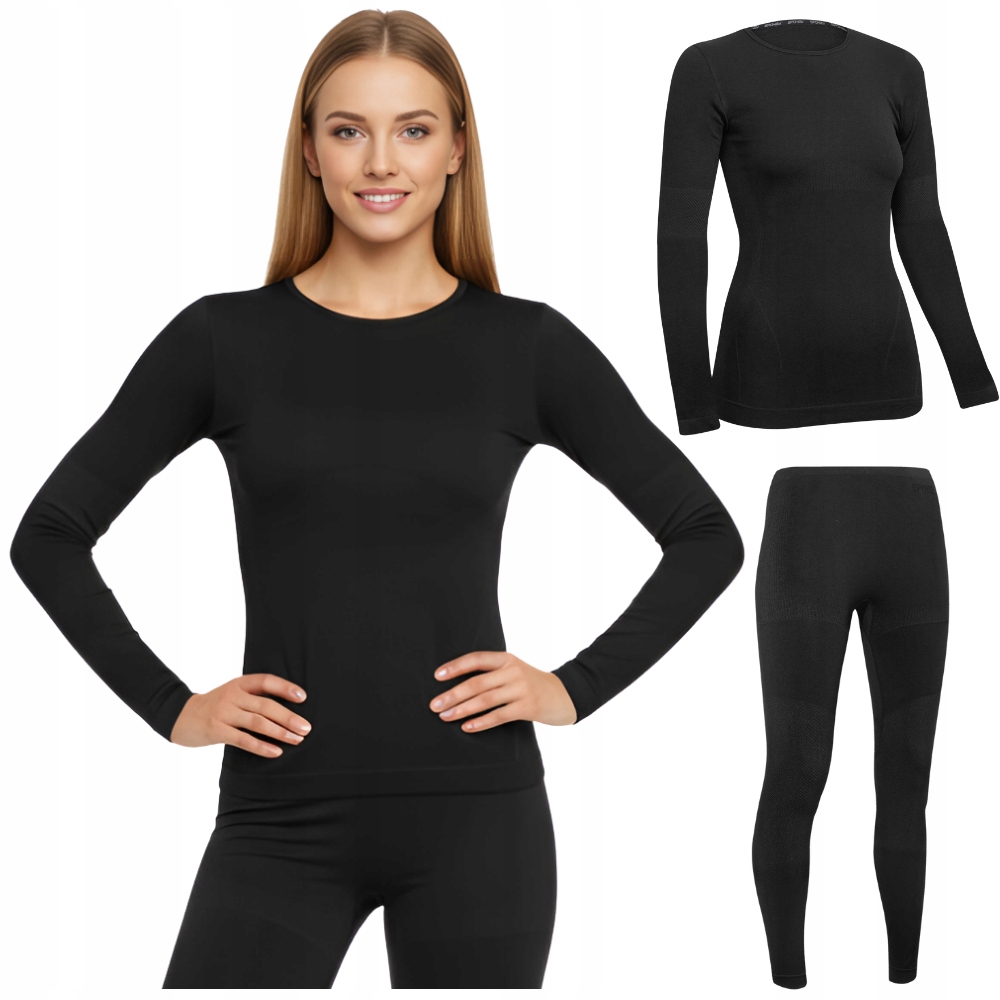 Dámské termoaktivní spodní prádlo Komplet Oblečení Termo Mikina Legíny Spokey L/XL