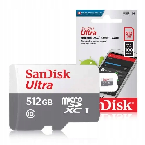 Karta pamięci ULTRA microSDXC SanDisk SDSQUNR-512G-GN3MN 512GB do 100 MB/s9