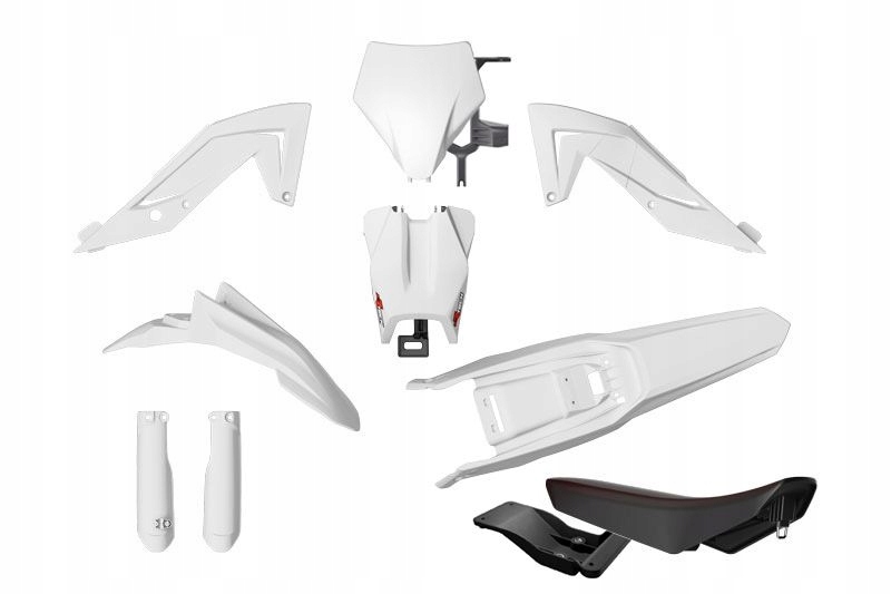 Racetech (rtech) 2025/12 Sada Plastov S Krytmi Teleskopov A Sedadiel