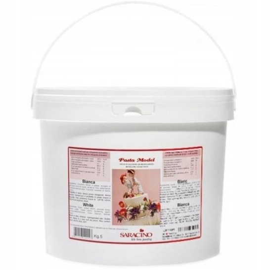 Masa Cukrowa do modelowania figurek Biała Saracino 5 Kg