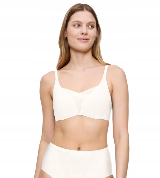Biustonosz Triumph Shape Smart P bez fiszbin sportowy Ecru rozmiar 01 S