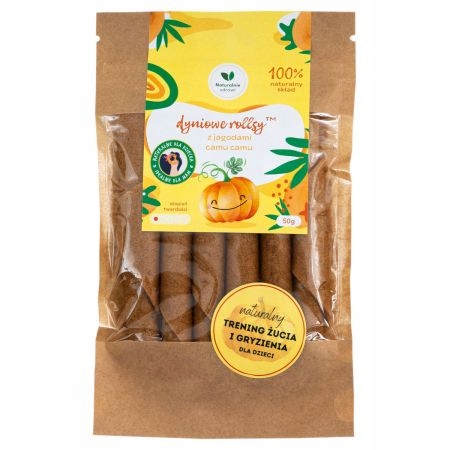 Naturalnie Zdrowi Dyniowe rollsy z jagodami camu camu 50 g