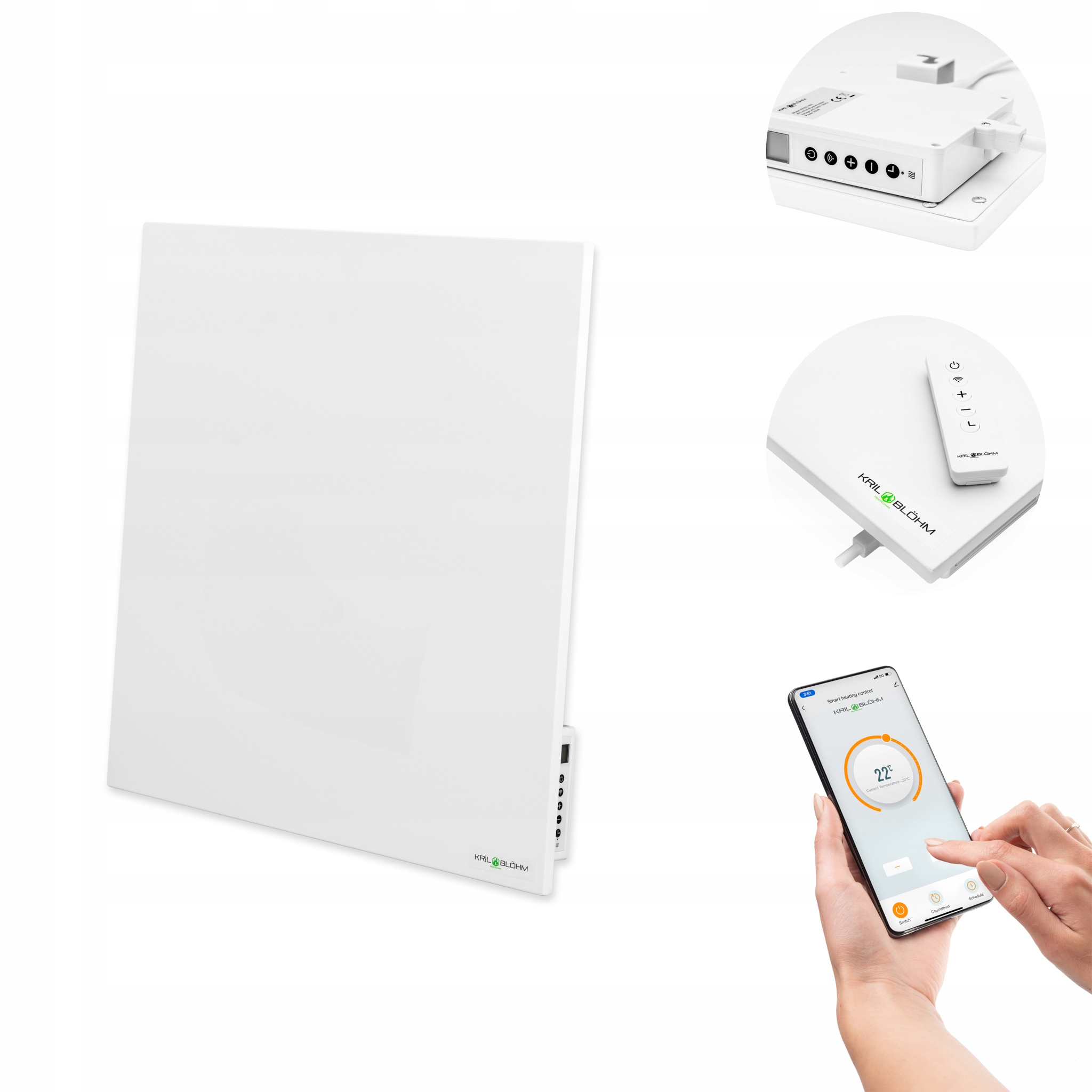 

Grzejnik Na Podczerwień Panel Grzewczy WiFi 350W