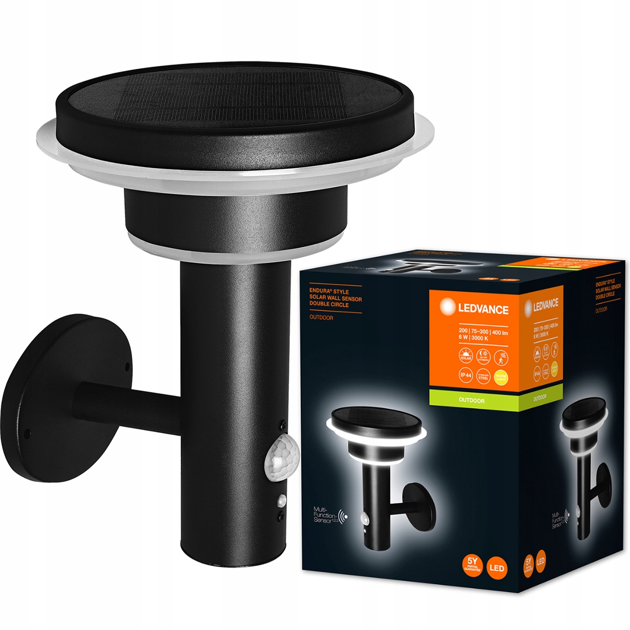 

Lampa Ogrodowa Solarna Led Kinkiet Czarny Ledvance