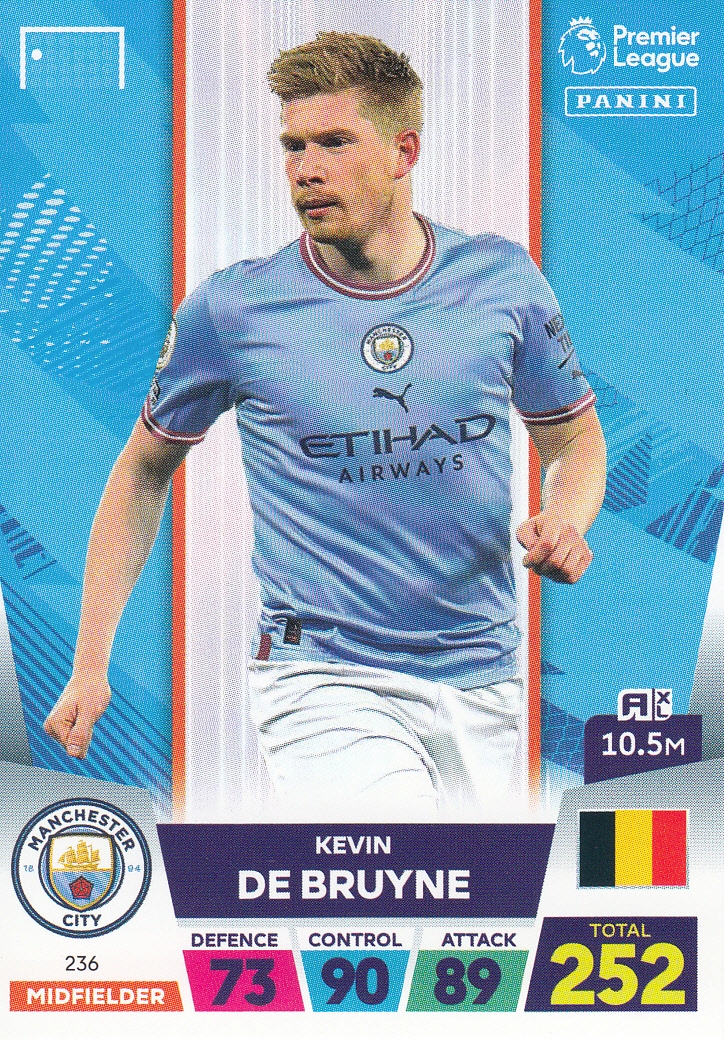 Premier League 2023 Base Card De Bruyne 236