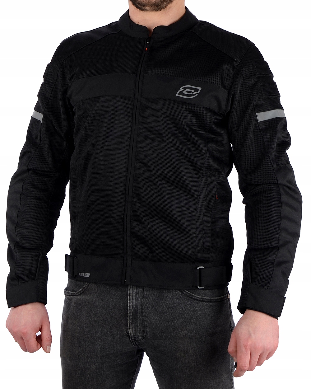 KURTKA MOTOCYKLOWA TEKSTYLNA OZONE DART BLACK Kolor czarny