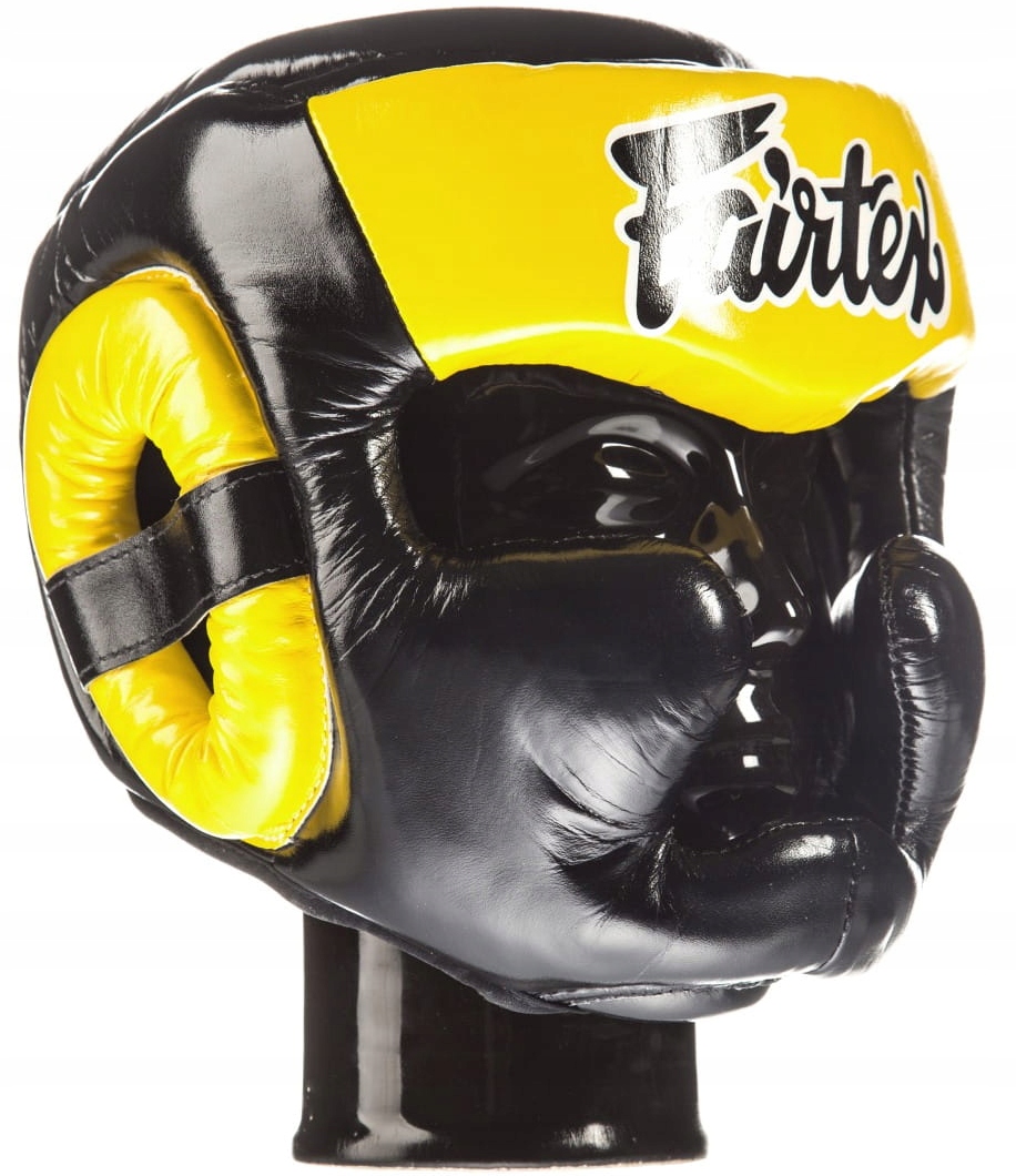 Fairtex Sparingová boxerská přilba HG13 Black/Yellow M