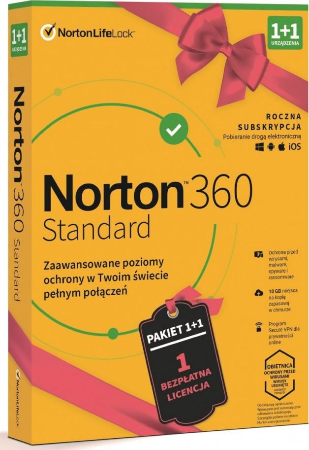 

Norton 360 Standard 2 urządzenia 12 miesięcy