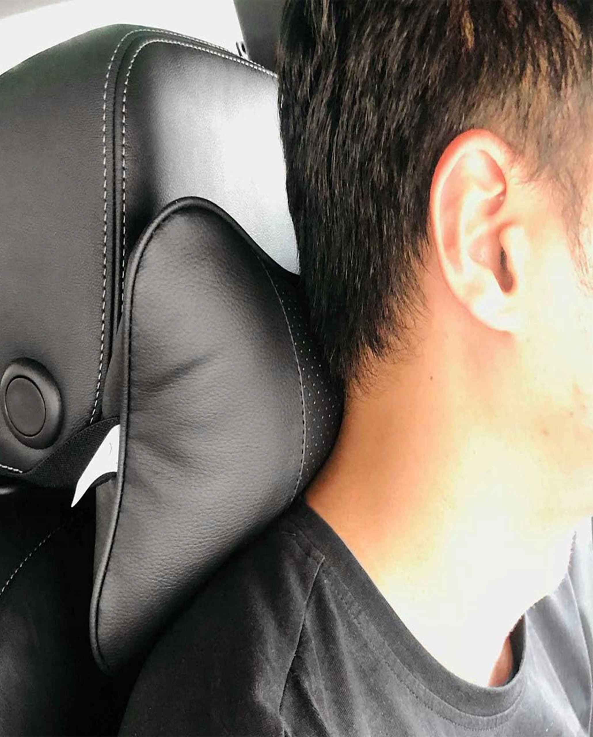 Profilowana Poduszka samochodowa pod szyję głowę kark PERFOROWANA SKÓRA EAN (GTIN) 5906276000001