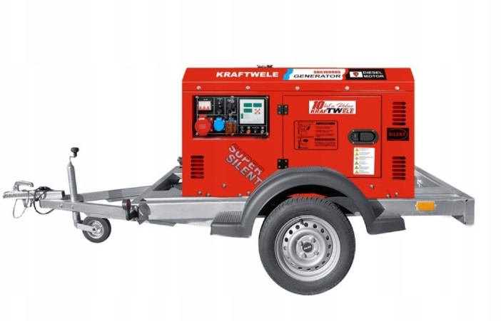 AGREGAT GENERATOR PRĄDOTWÓRCZY 16 kVA PRZYCZEPA