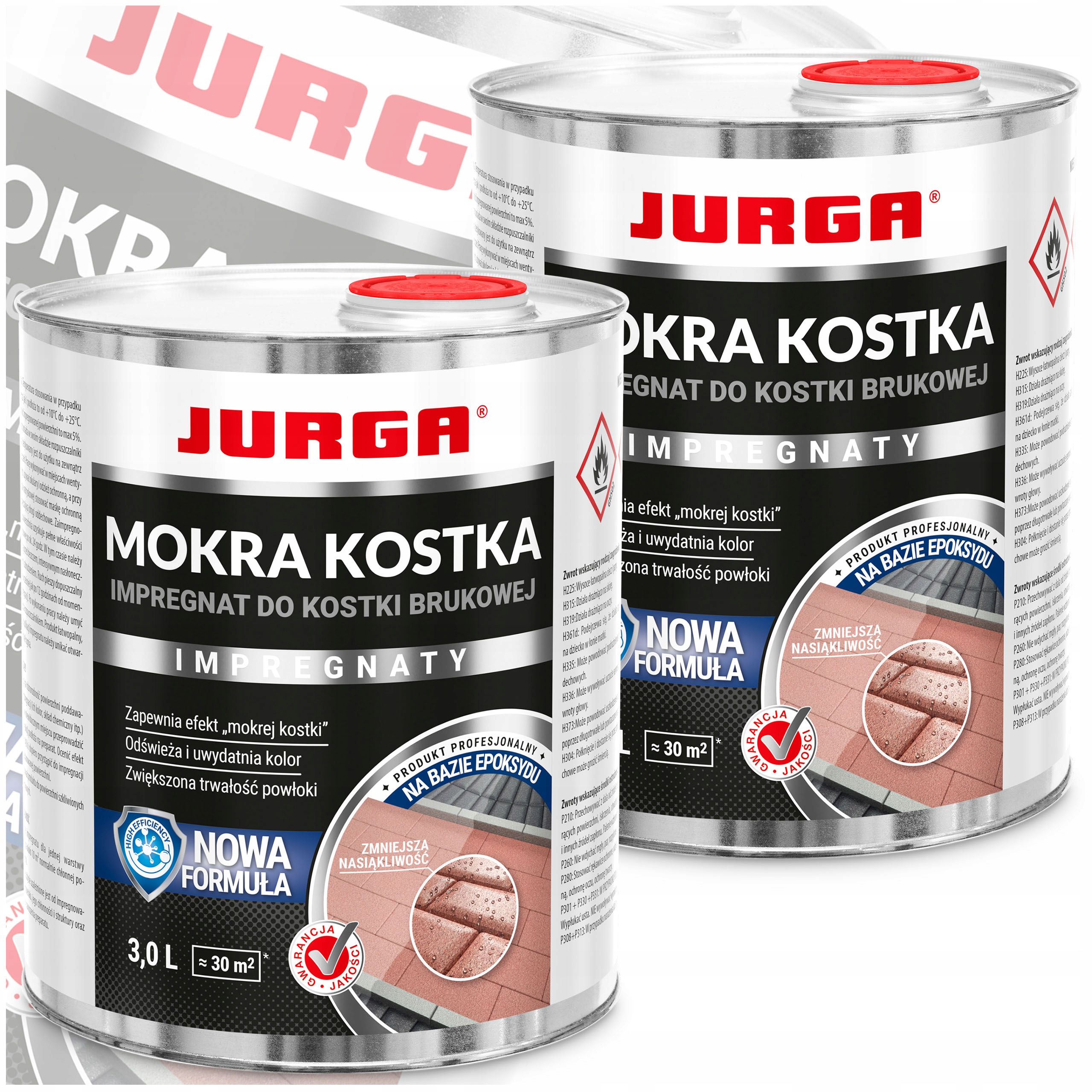 Impregnat do Kostki Brukowej Efekt Mokra Kostka 3L Jurga Zestaw 2szt