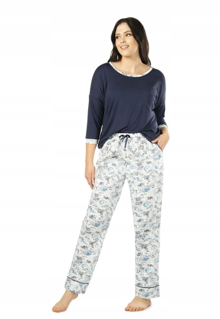 Nipplex Dámské pyžamo XXL Dolores Turkus