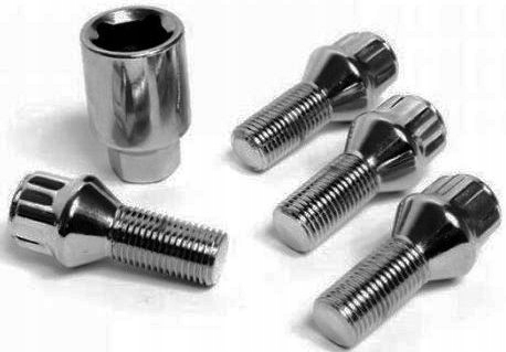 

Śruby Zabezpieczające Felg kół M12x1,5x22 Stożek