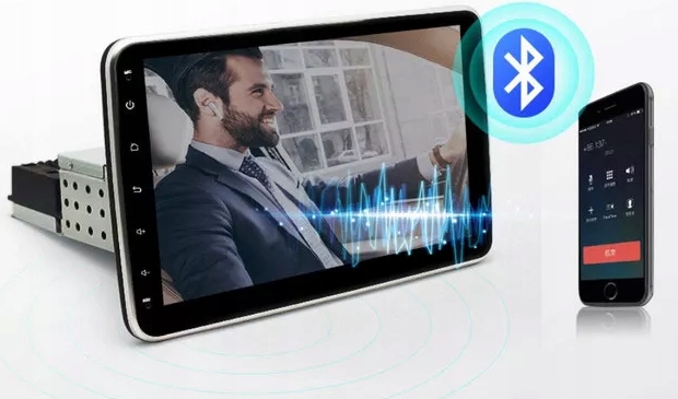 автомобільний радіоприймач 1 DIN 10.1 дюймовий поворотний код виробника Android 04747