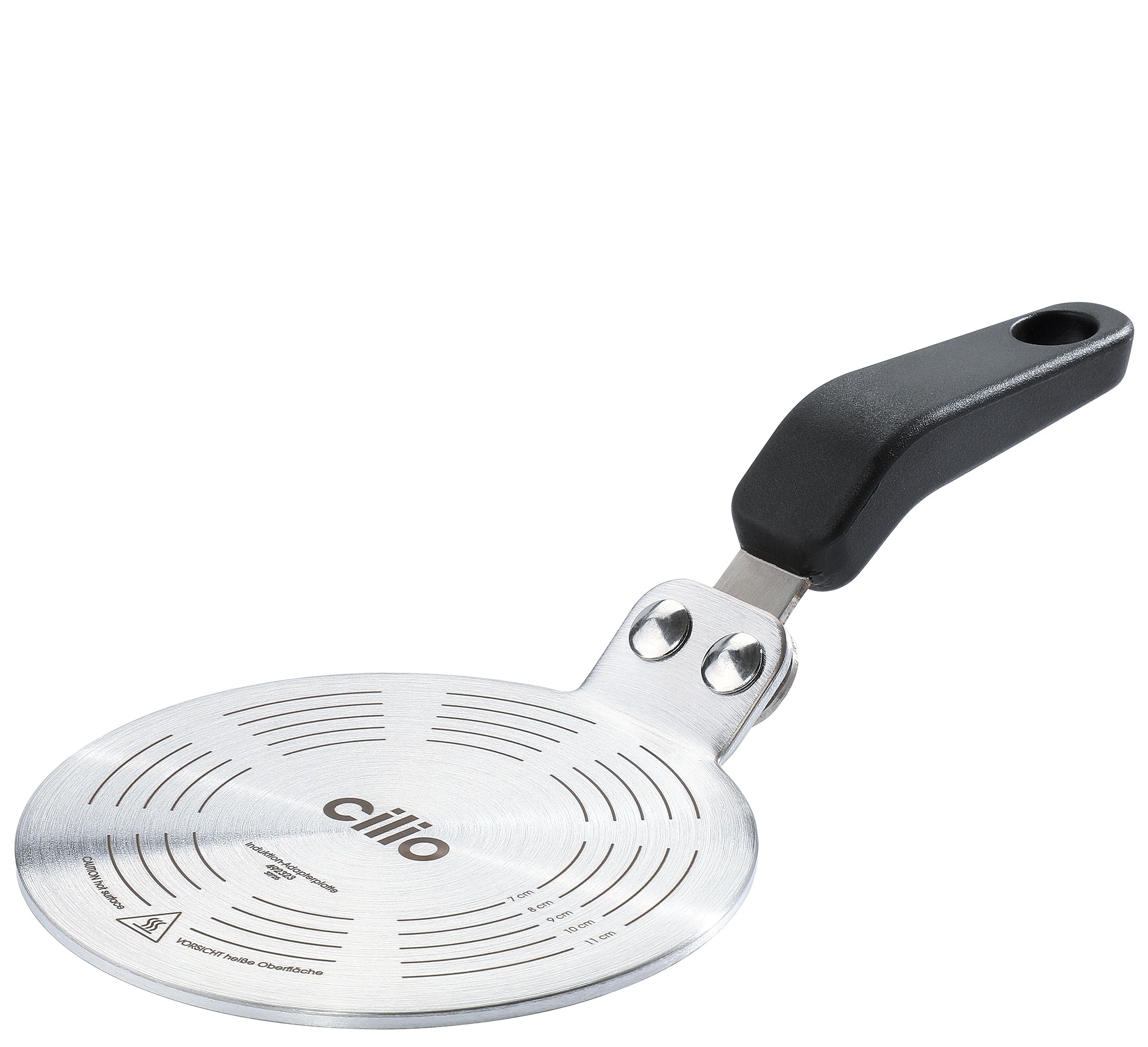 indukční adaptér Cilio pro indukční sporáky, ocelový ⌀ 13 cm