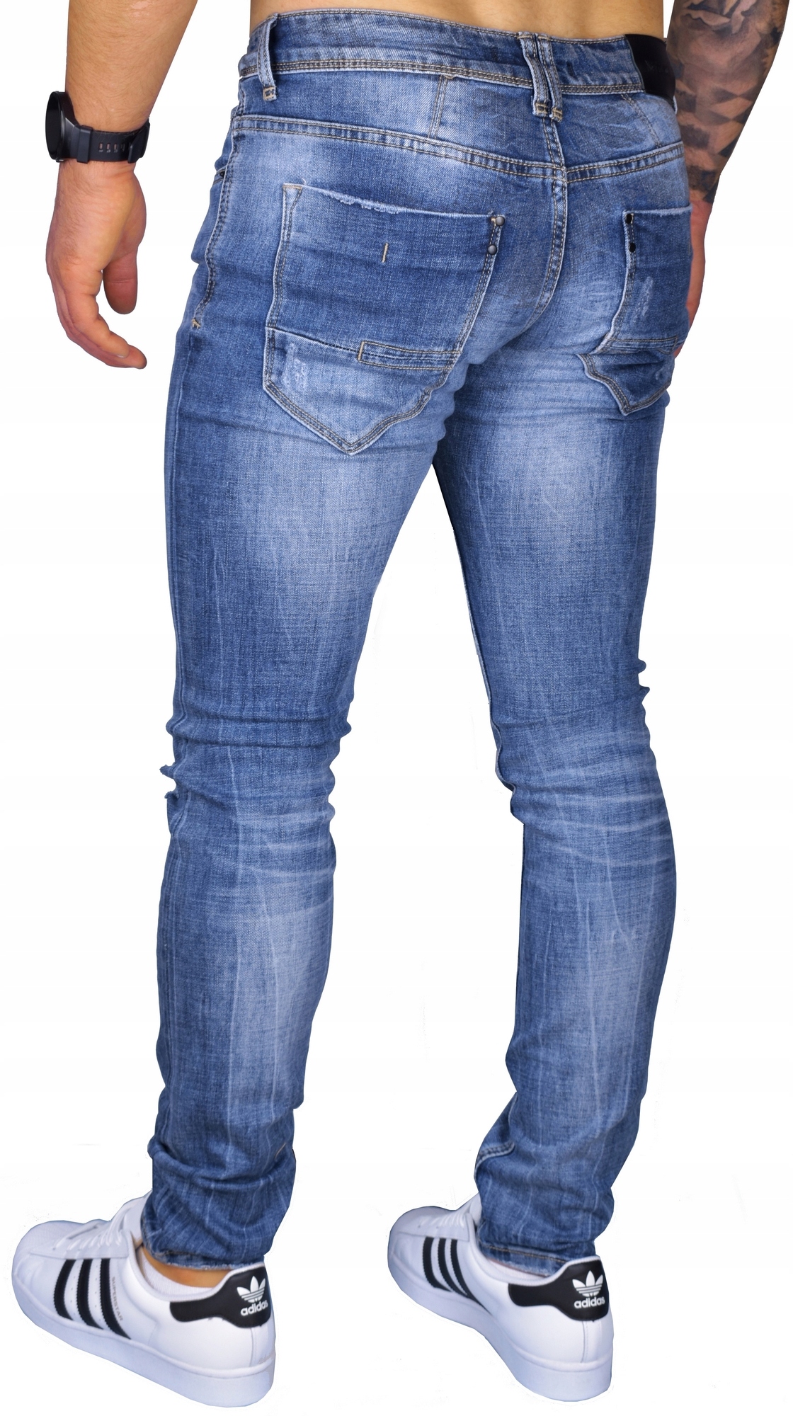 SPODNIE MĘSKIE JEANSOWE ELASTYCZNE WYGODNE Rozmiar 31