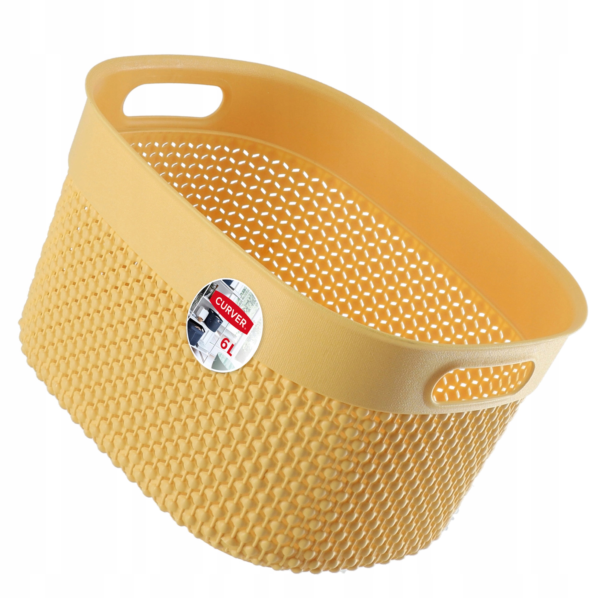 CURVER POJEMNIK KOSZYK 6L ORGANIZER ŻÓŁTY EKO