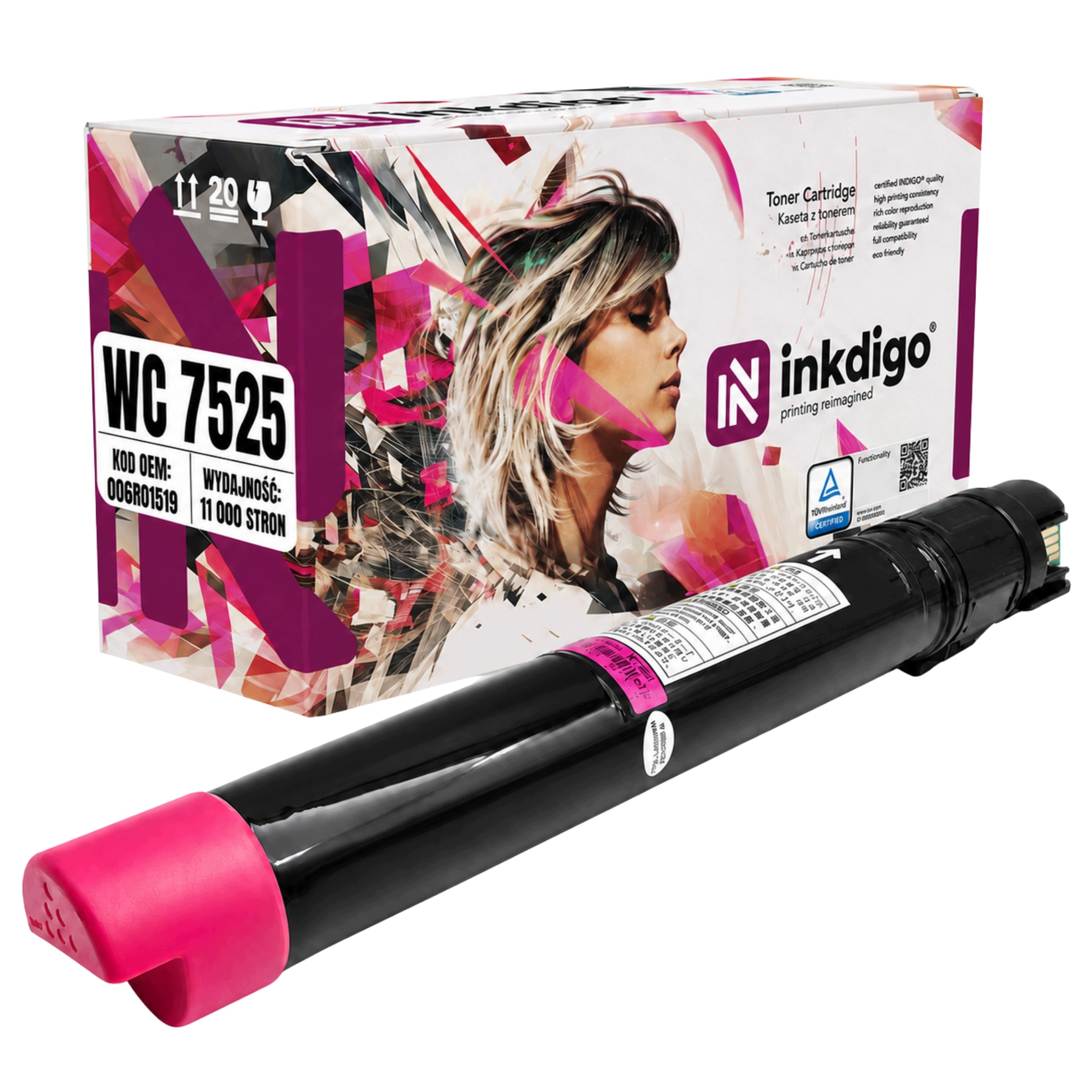 Toner Inkdigo Pro Xerox 7525 Magenta 15K 006R01519
