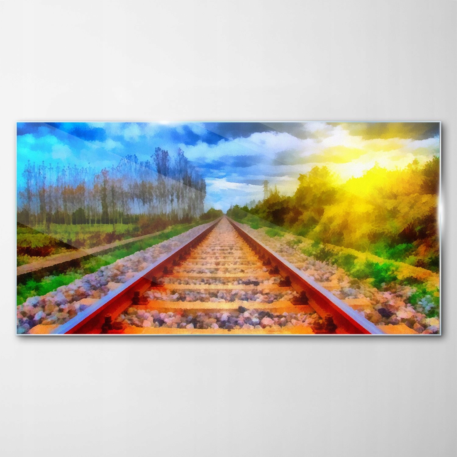 

Obraz Szklany Dekor Krajobraz Zachód Słońca 140x70