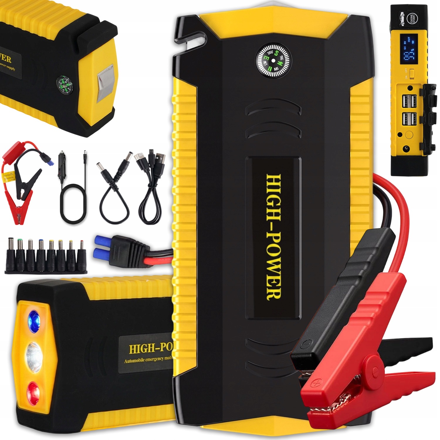 Štartovacie Zariadenie Buster Jump Starter Powerbank Booster Baterka 4XUSB