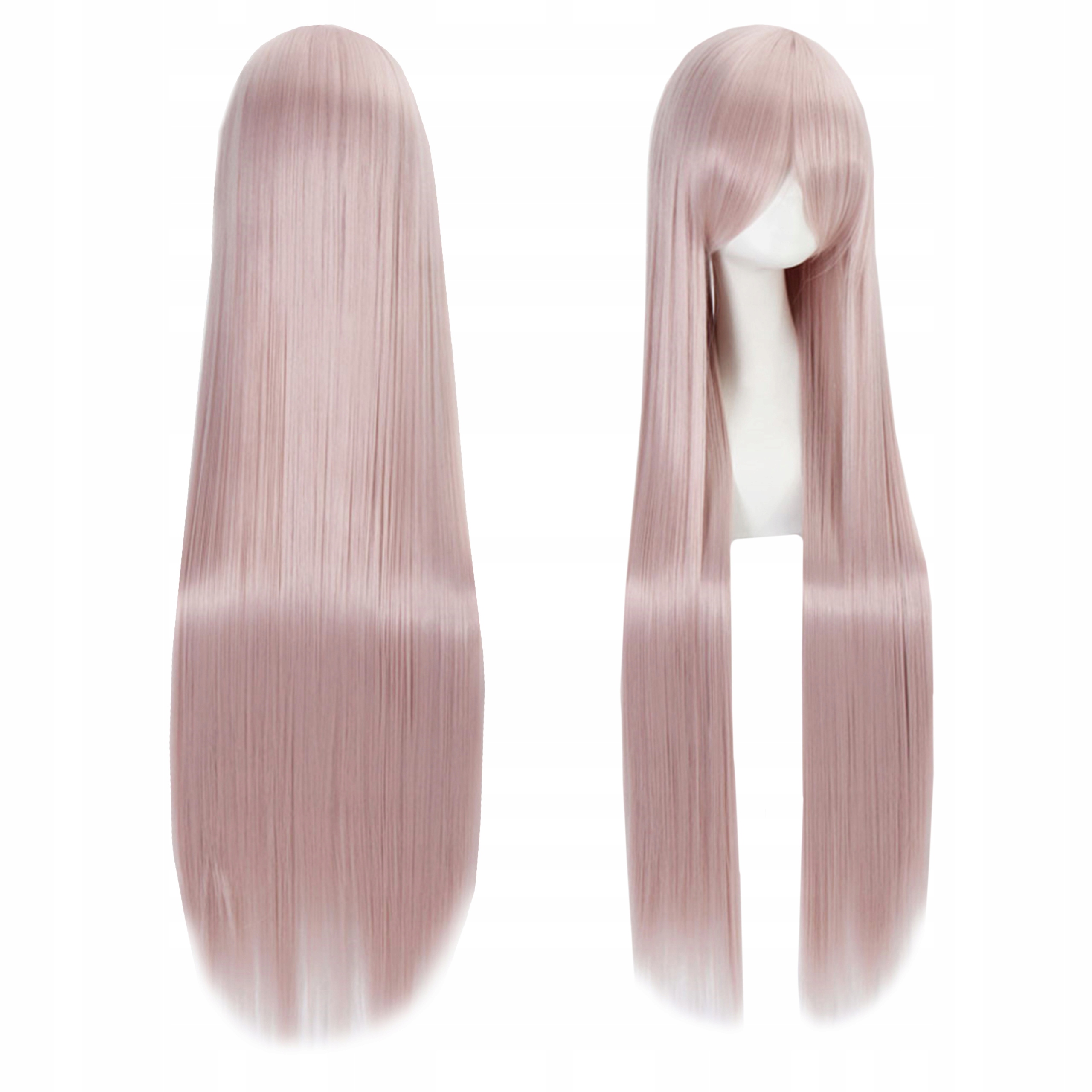 

Peruka grzywka Proste Włosy anime 100 cm Rose Gold