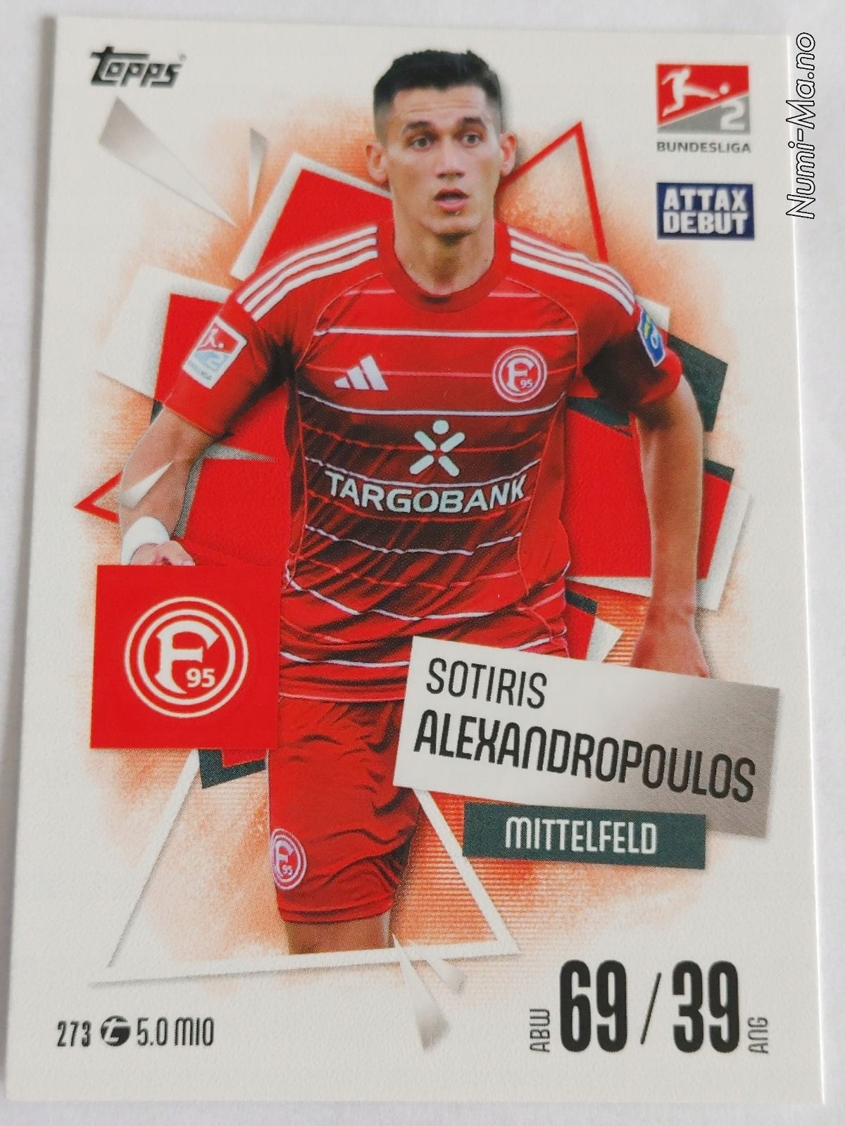 Match Attax 2025/26 Bundesliga NR.273 Fortuna D. Alexandropoulos 4817