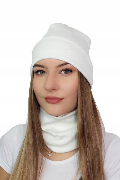 

Czapka Justynka b-10 z prążka podwójna Eva Design