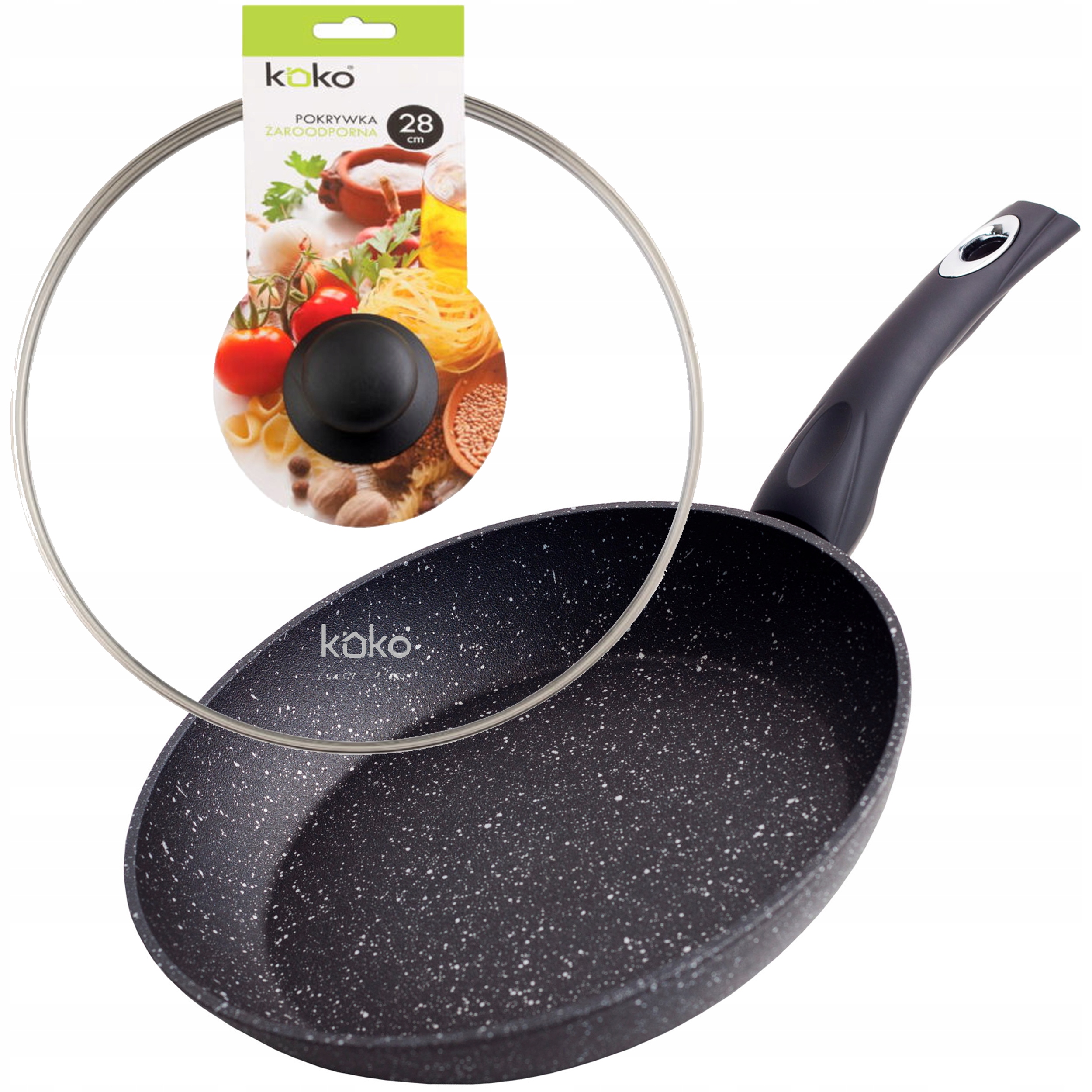 

Tivano Patelnia Non-stick 28CM Indukcja+pokrywa