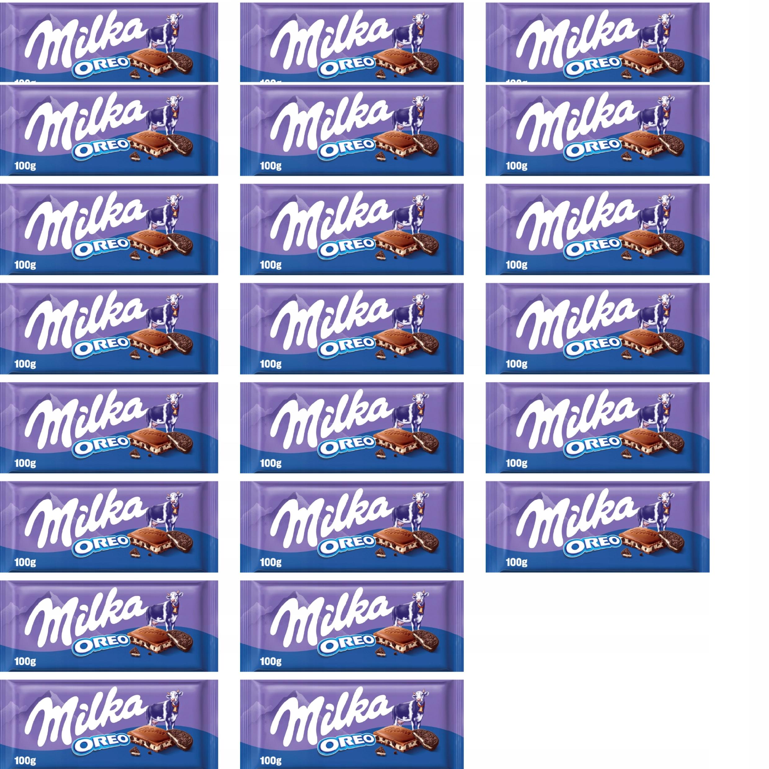 Czekolada Milka With Oreo Cookies 100 G Mondelez 22 Sztuki
