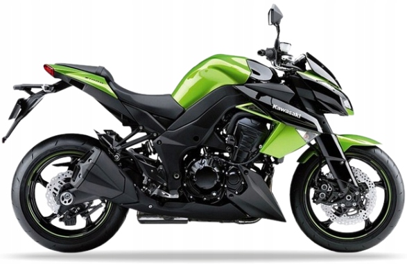 Samolepky Na Motocykl Juula Pro Kawasaki Z Roku 1000 2011 Limetkově Zelené 777