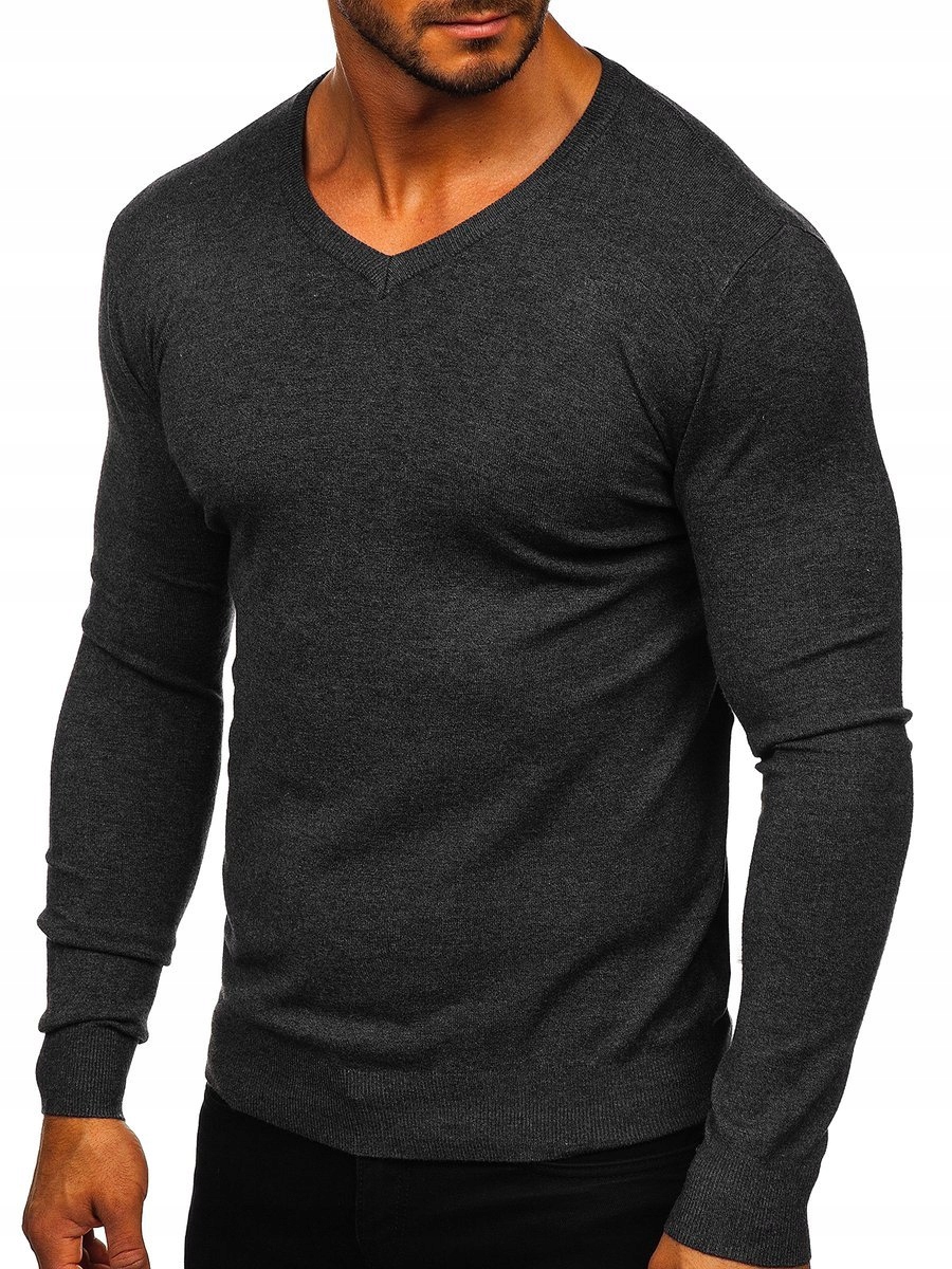 

Sweter Męski W Serek Grafitowy YY03 DENLEY_2XL