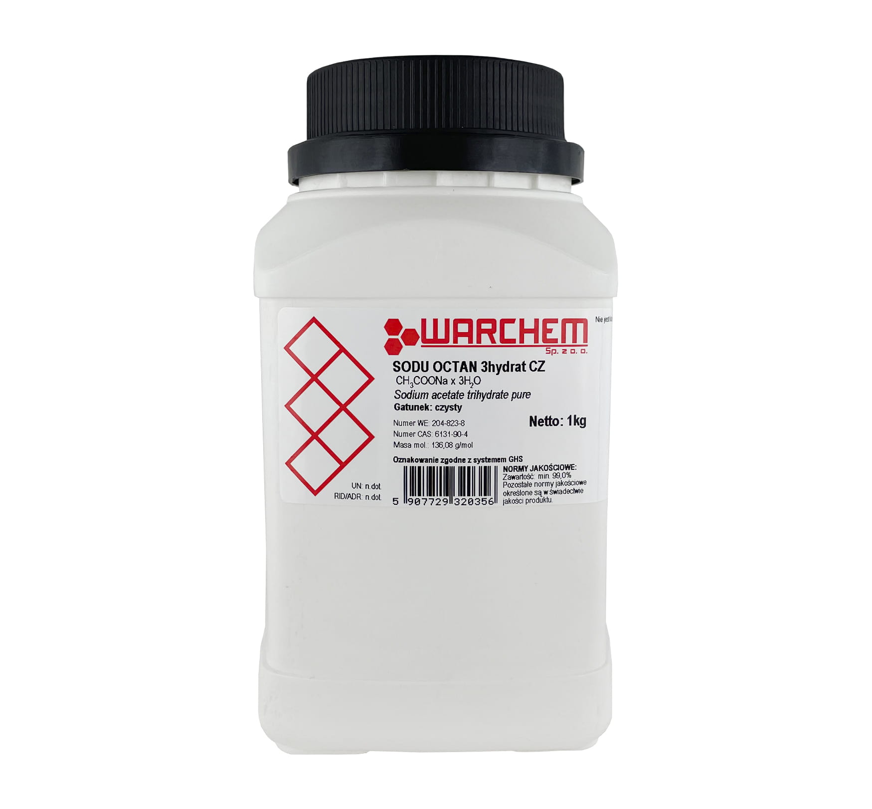 

Octan Sodu 3hydrat czysty 1kg
