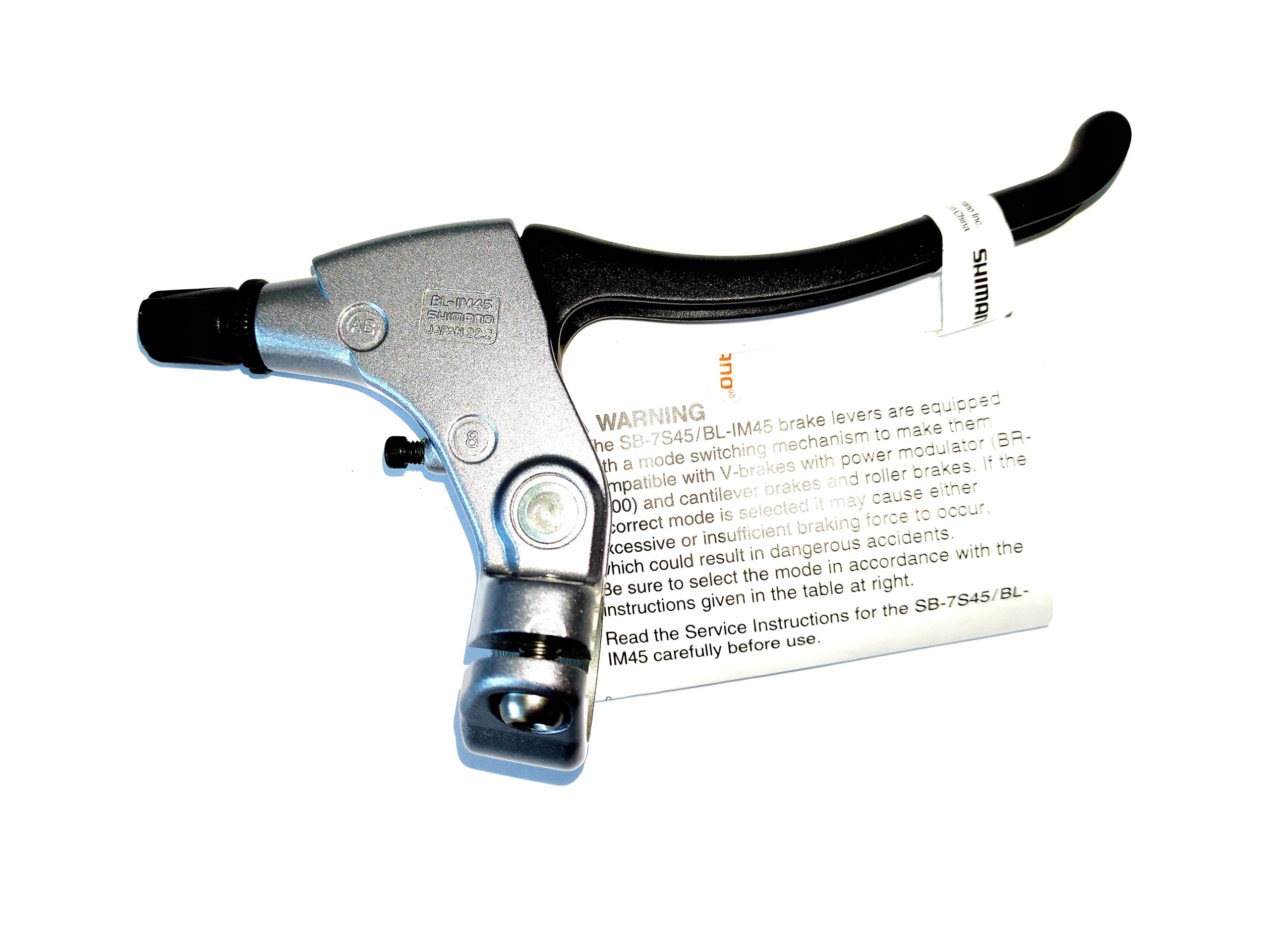 NOWA ORYGINALNA KLAMKA LEWA SHIMANO NEXUS BL-IM45 ALFINE JAPAN Model NEXUS BL-IM45 Left Black