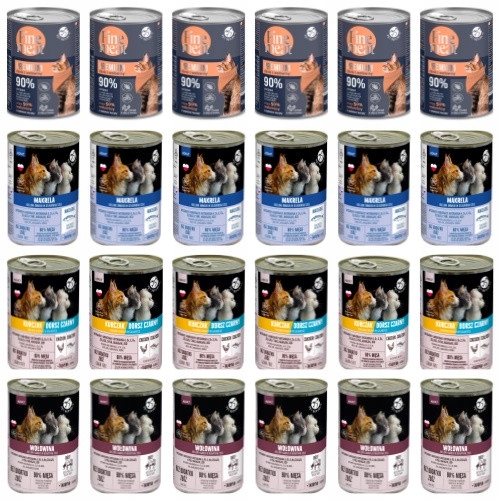 Pet Republic mokra karma dla kotów mix smaków 24x400g