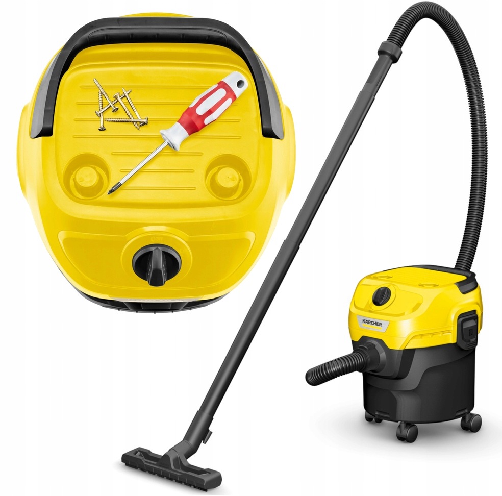 Kärcher Odkurzacz przemysłowy uniwersalny Wd 1 Classic żółto-czarny 850W